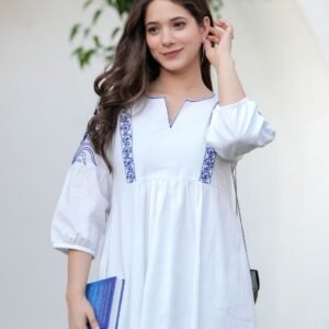 Azure Blossom Dress - Image 6