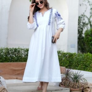 Azure Blossom Dress - Image 5