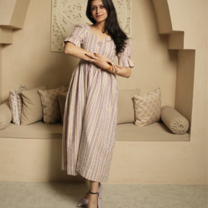 Mauve Stripes Dress - Image 3