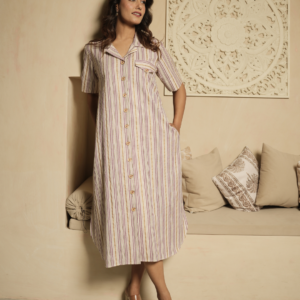 Mauve Shirt Dress
