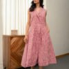 Red Check Cotton dress