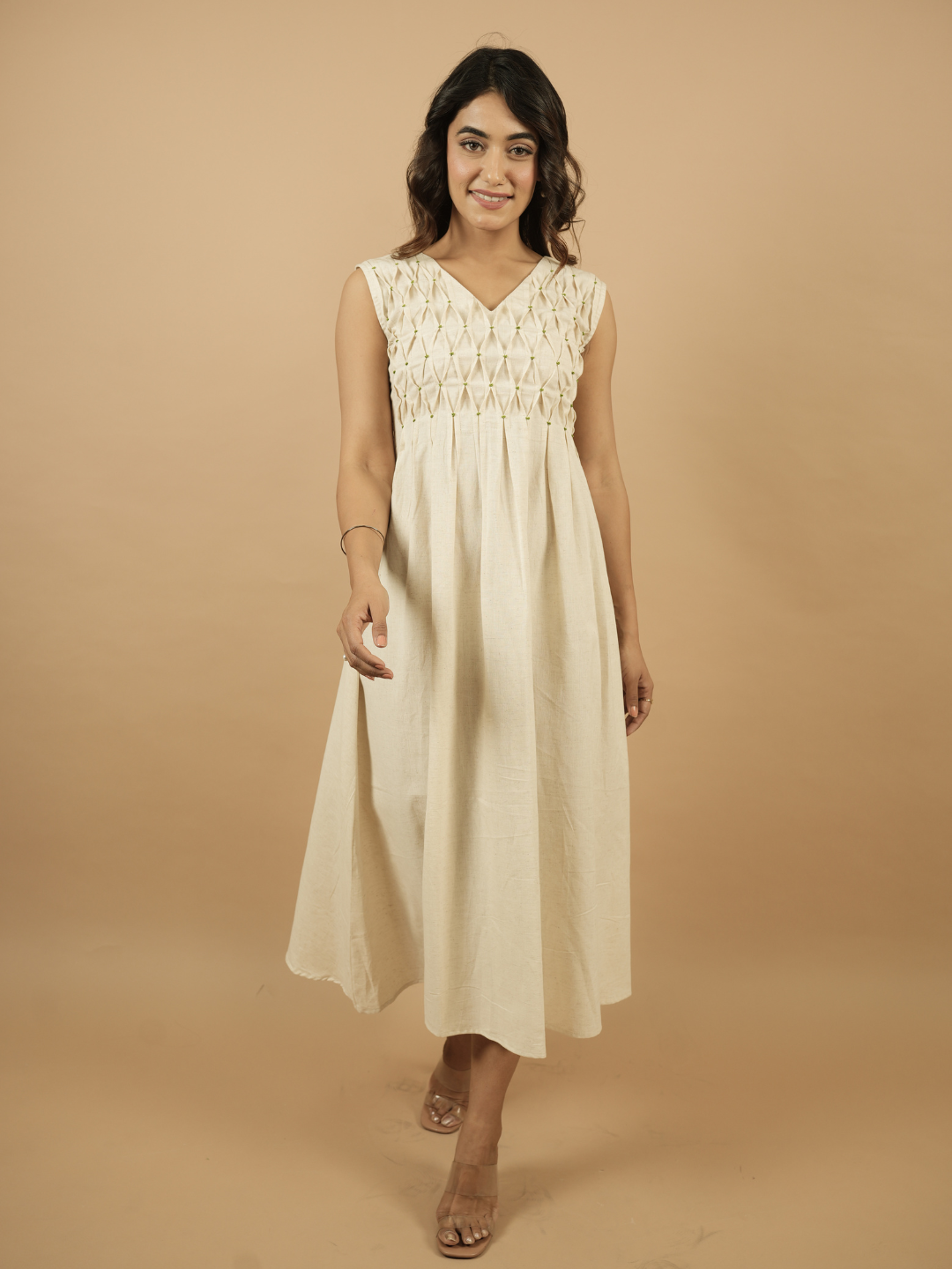 Coral Stripes Shrug Dress - Image 5