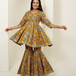 Sharara Set in Kalamkari Design - Image 5