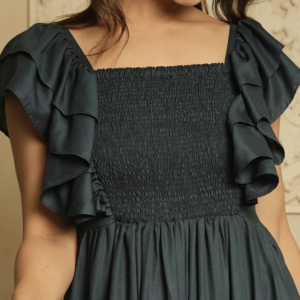 Whimsical Whirl Indigo Dress - Image 3
