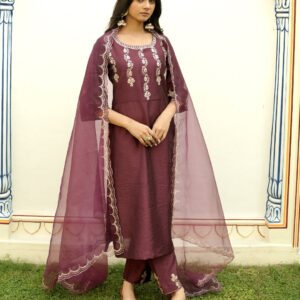 Crimson Luxe Kurta Set