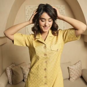 Lemon Ikat Co-ord Set - Image 4
