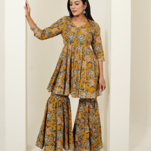 Sharara Set in Kalamkari Design