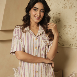 Mauve Shirt Dress - Image 4
