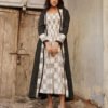 Heart Block Print Inner with Polka Dot Print Shrug