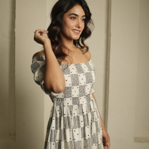 Little Heart Block Print Dress - Image 4