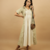 Sage Green Stripes Shrug Dress