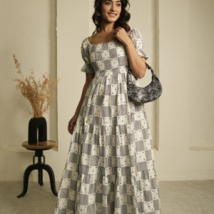 Little Heart Block Print Dress - Image 6