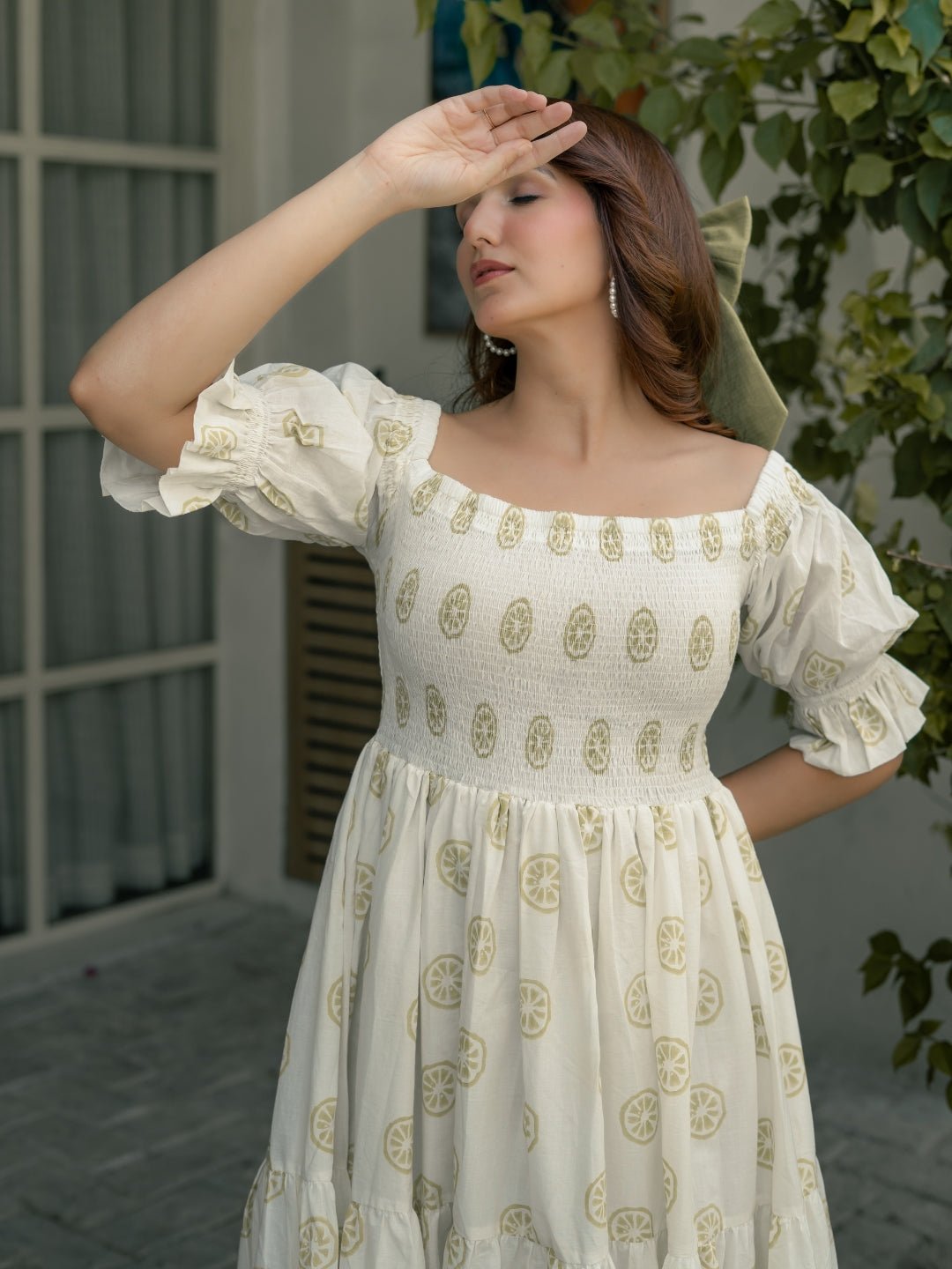 Lemon Sorbet Block Printed Dress - Image 7