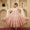 Shahi Gulaab Anarkali Kurta with Dupatta and Pants