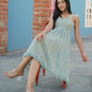 Polka Dots Short Dress - Image 6