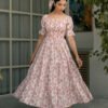 Rosy Petals Block Printed Dress