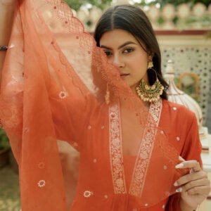 Saffron Glow Kurta Set - Image 7