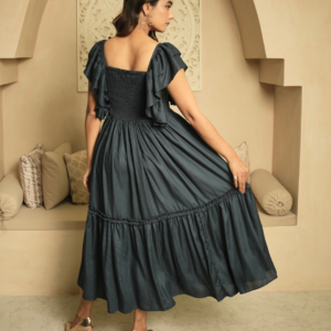 Alternative view of Whimsical Whirl Indigo Dress
