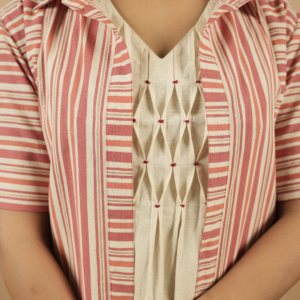 Coral Stripes Shrug Dress - Image 3