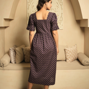 Purple Chevron Dress - Image 2