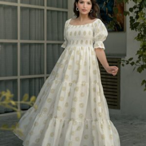 Lemon Sorbet Block Printed Dress - Image 5