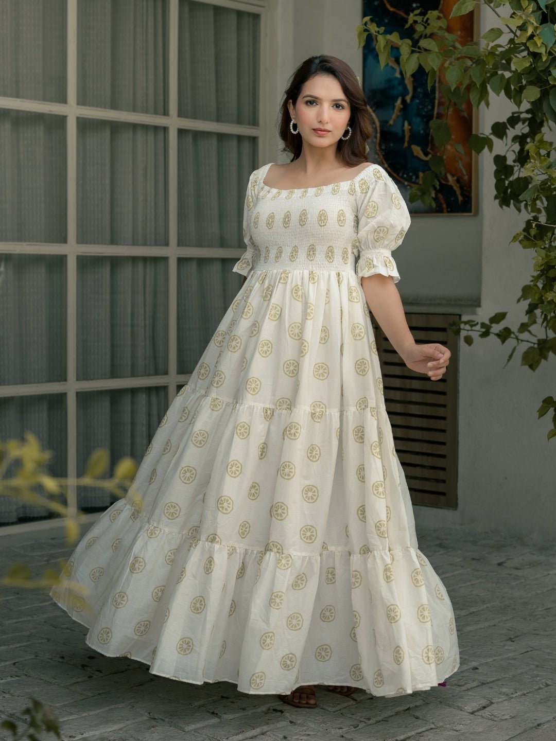 Lemon Sorbet Block Printed Dress - Image 5