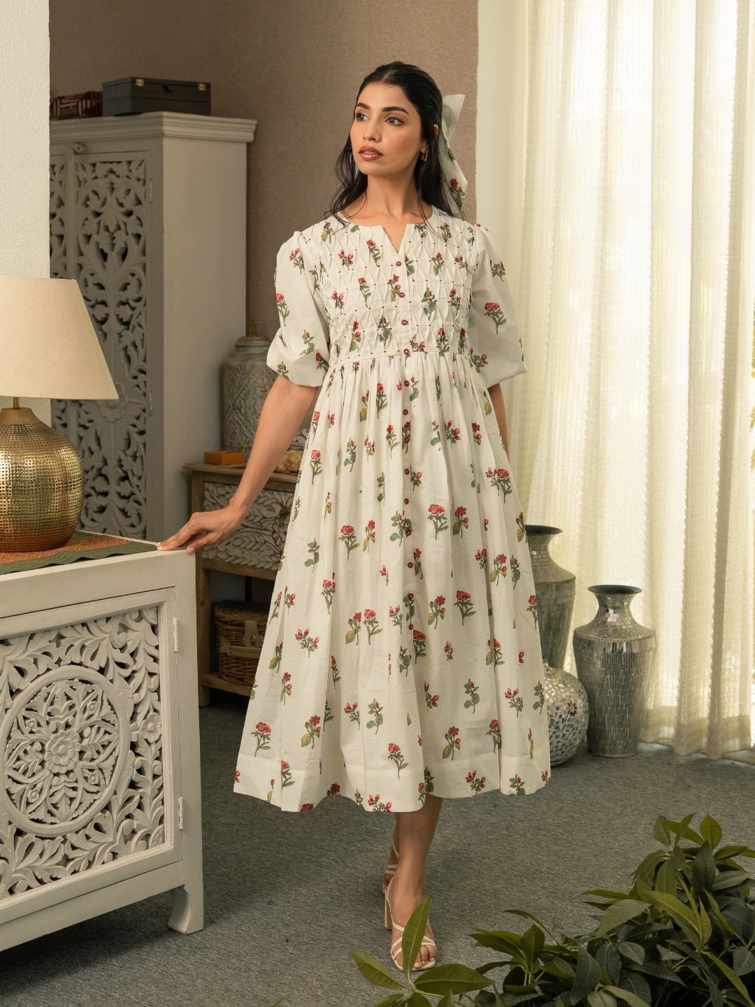 Garden Grace Cotton Dress