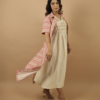 Coral Stripes Shrug Dress
