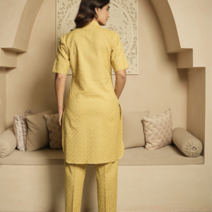 Alternative view of Lemon Ikat Co-ord Set