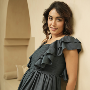 Whimsical Whirl Indigo Dress - Image 5
