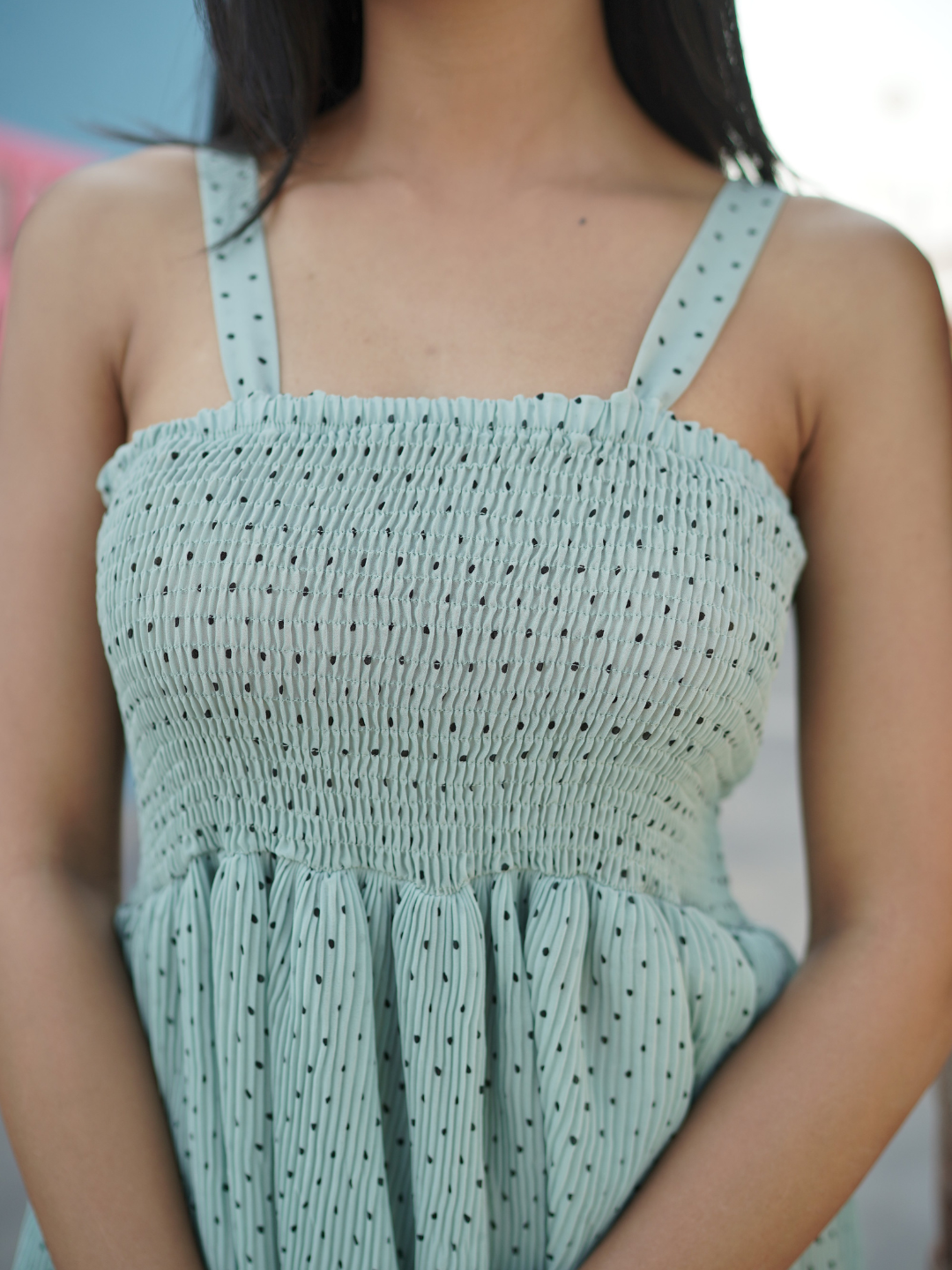 Polka Dots Short Dress - Image 3