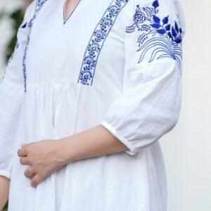 Azure Blossom Dress - Image 3