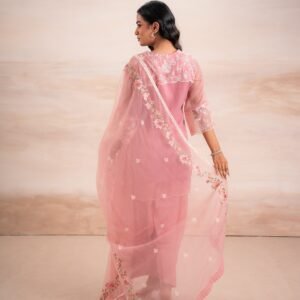 Alternative view of PINK EMBRIODERY SUIT SET