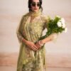 GREEN EMBRIODERY SUIT SET