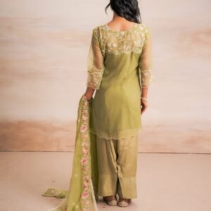 GREEN EMBRIODERY SUIT SET - Image 3