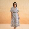 MULTI FLOWER SHIRT DRESS