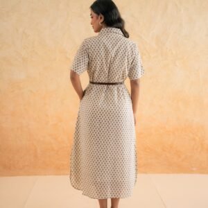 FLOWER BUTA SHIRT DRESS - Image 3