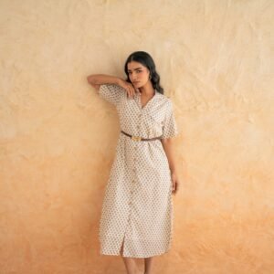 FLOWER BUTA SHIRT DRESS - Image 5
