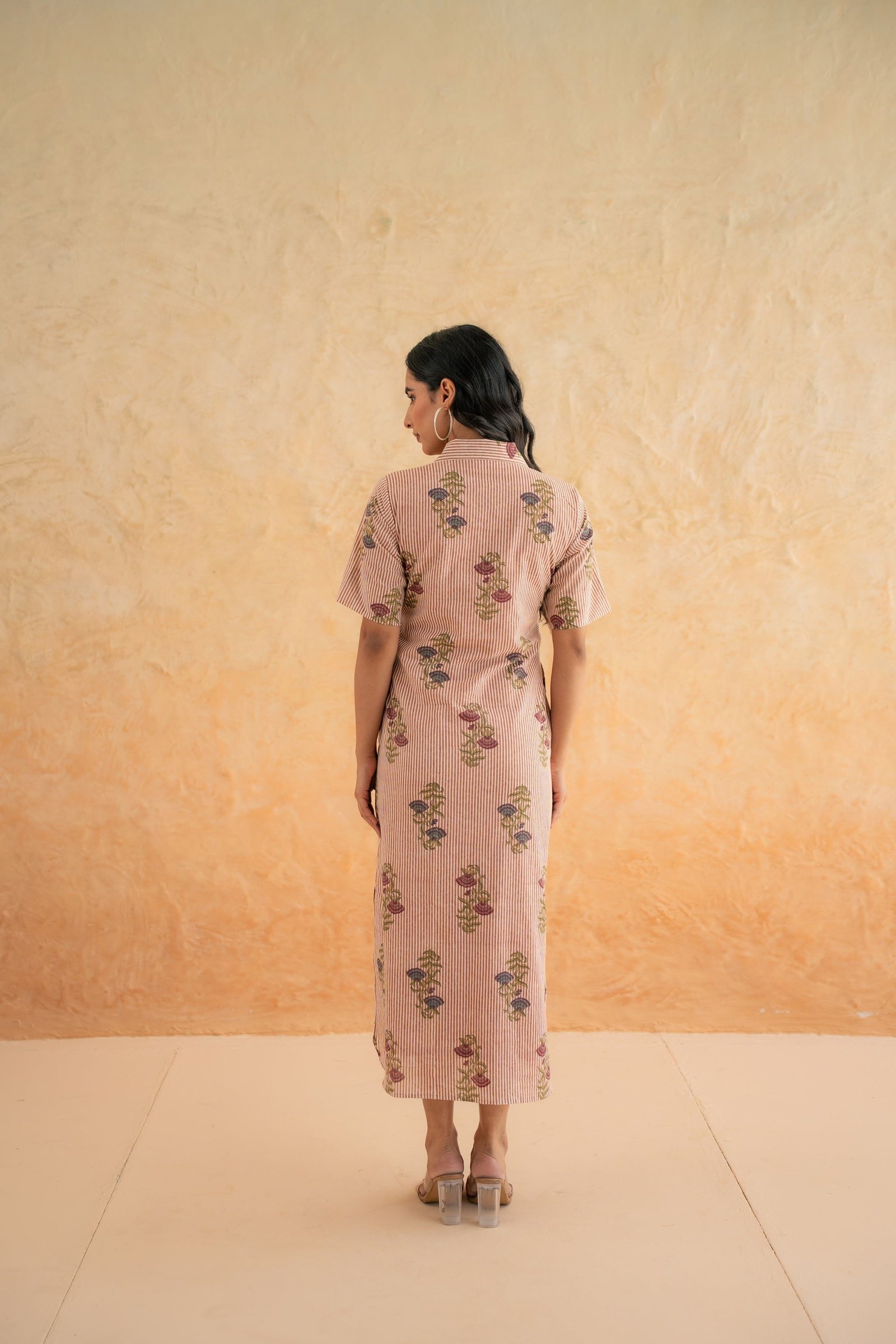 BLOCK PRINT SHIRT DRESS - Image 2
