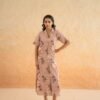 BLOCK PRINT SHIRT DRESS