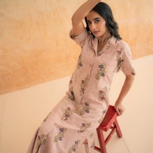 BLOCK PRINT SHIRT DRESS - Image 6