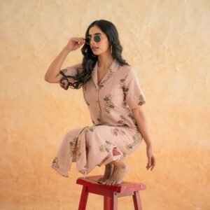 BLOCK PRINT SHIRT DRESS - Image 5