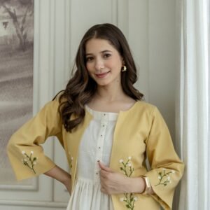 Alternative view of Cotton Slub Dress with Embriodary Jacket