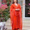 Saffron Glow Kurta Set